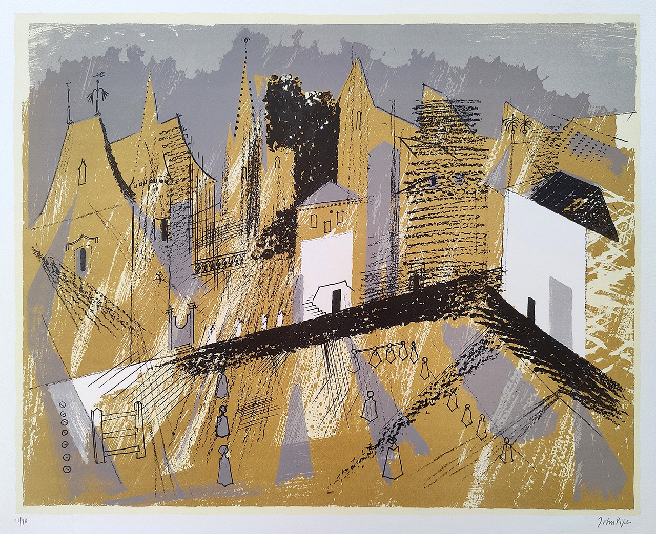 John Piper, Parthenay, circa 1969