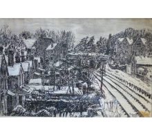 Hooper, George: Railway Bridge in Winter - SOLD