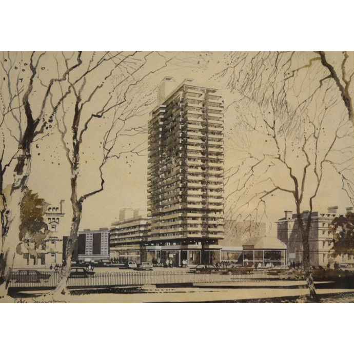 Sainsbury, Peter: Architectural Study 1 - SOLD