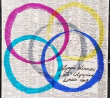 Lever, Arnold: 1948 Olympics Head Scarf - SOLD