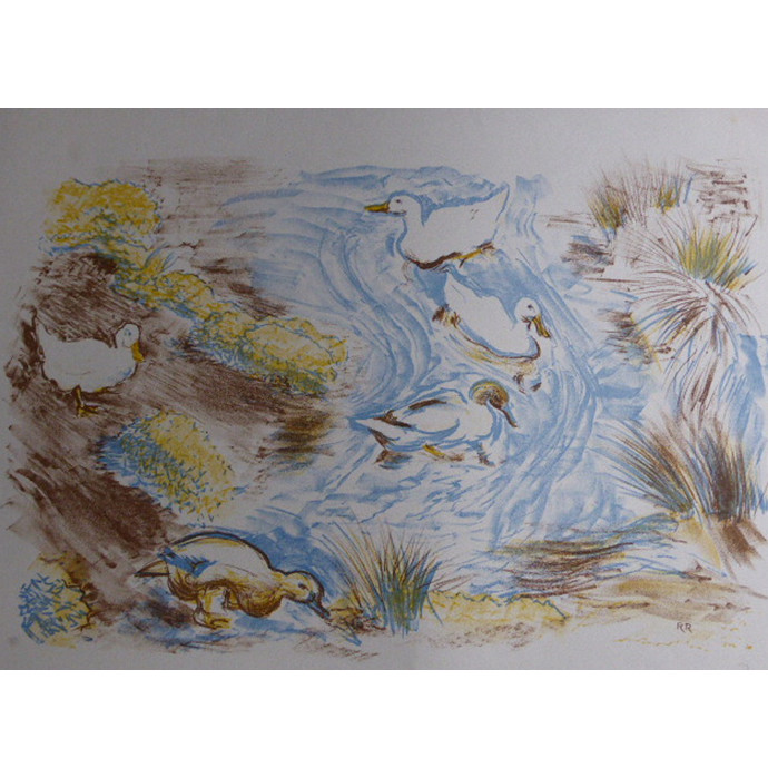 Reeve, Russell Sidney: Ducks in a Stream