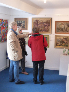 The range of abstract and landscape works.