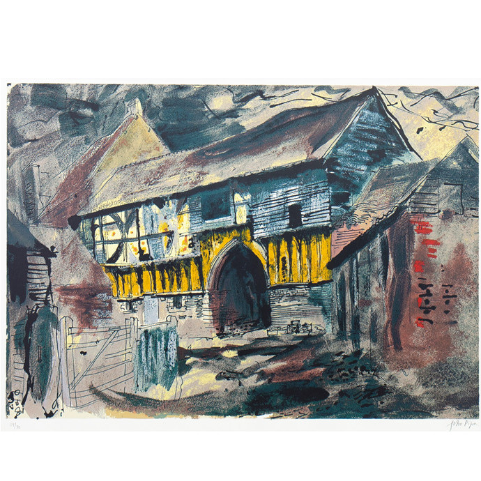 Piper, John: Wigmore Abbey Gateway, Herefordshire - SOLD