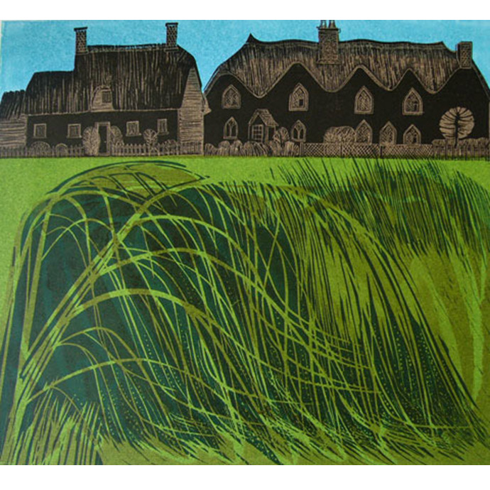 Tavener, Robert: Cottages and Reeds - SOLD
