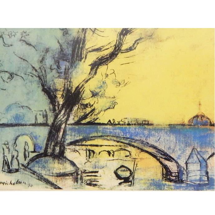 Michelson, Leo: Tree and the Seine - SOLD