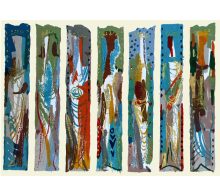 Piper, John: Arundel half panel (white or blue background)