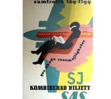 SJ & SAS Original Travel Poster - SOLD