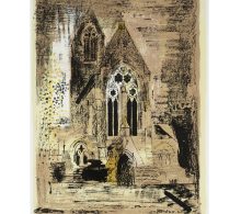 Piper, John: St Matthias, Stoke Newington, London, by William Butterfield - SOLD