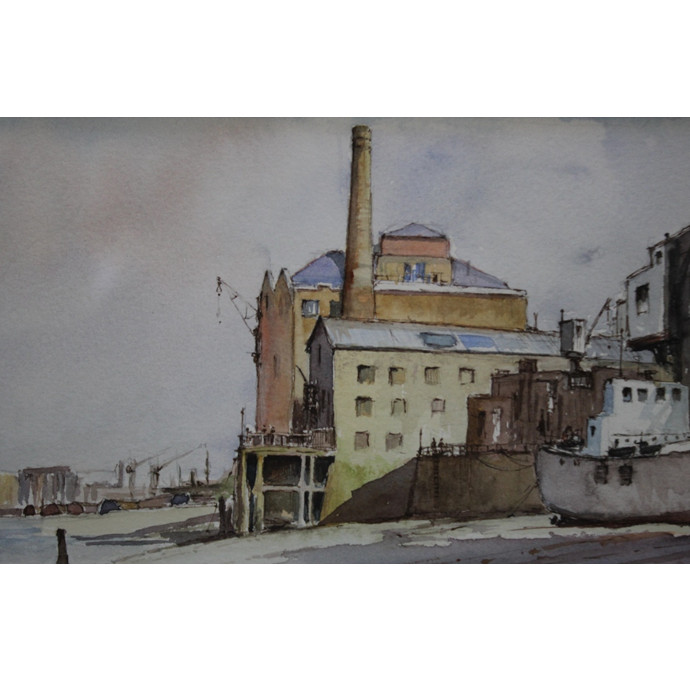 Smith, Anthony: Thames Scene, Rotherhithe